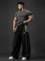 Degrey BIG Compressor Tee sports t-shirt in GRAY with embroidered logo - BIGCOMTEEGREY - Image 5