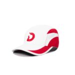 Degrey White and Red Brim Embroidered Logo Fashion Baseball Cap – CAPTDO
