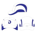 Degrey White and Blue Brim Embroidered Logo Fashion Baseball Cap – CAPTXA - Image 5