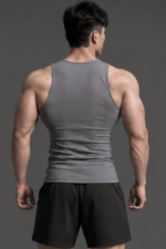 Degrey Grey Compressor Embroidered Tank Top – COMTANKXAM - Image 2