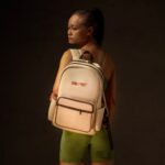 Degrey Double Leather Basic Backpack in Cream - LBBDK - Image 4
