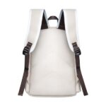 Degrey Leather Basic Backpack in Cream - LBBK - Image 6