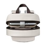 Degrey Leather Basic Backpack in Cream - LBBK - Image 7