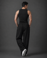 Degrey Black NEW Compressor Embroidered Logo Tank Top – NEWCOMTANKDEN - Image 4
