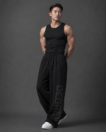Degrey Black NEW Compressor Embroidered Logo Tank Top – NEWCOMTANKDEN - Image 5