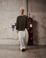 Degrey Green Oversized Athlete Long Sleeve Logo T-shirt – OVSLONGREU - Image 3