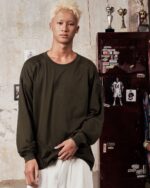 Degrey Green Oversized Athlete Long Sleeve Logo T-shirt – OVSLONGREU - Image 5