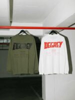 Degrey Green Oversized Athlete Long Sleeve Logo T-shirt – OVSLONGREU - Image 7