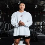 White long-sleeved T-shirt with red Degrey logo, loose fit - OVSLONGTRANG - Image 2