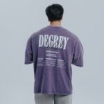 Degrey Wax Purple Oversized Logo T-shirt – OVSWAXTIM - Image 5