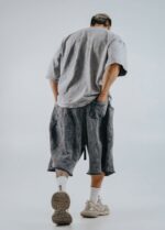 Degrey Gray Wax T-shirt, loose fit, embroidered logo - OVSWAXXAM - Image 6