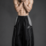 Degrey Black Grey Long Pants Poly with Logo - PAPOLYXAM