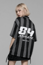 Degrey Athlete Black Striped Polo Shirt – POLODEN - Image 2