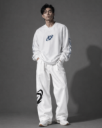 Degrey White Blue Poly Athlete Sweater – SWETRAXA - Image 2