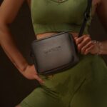 Degrey faux leather crossbody bag, square shape, fashionable everyday design - SQUARE - Image 3
