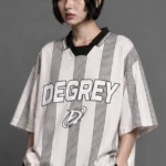 Degrey Athlete CREAM-Striped Polo Shirt - POLOKEM