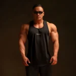 Degrey Tanktop – Black Gym & Sports Tank Top, Breathable, Printed Degrey Logo – Local Brand Degrey Sportswear – BLGD - Image 2