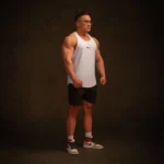 Degrey Tanktop – White Gym & Sports Tank Top, Breathable, Printed Degrey Logo – Local Brand Degrey Sportswear – BLGT - Image 6