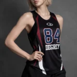 Degrey Crimson Surge BLACK Sports Tanktop - TANKCRIMD