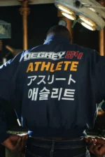 Degrey Japan Korea Bomber Jacket - Navy - BOMBNAVY - Image 2