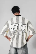 Degrey Athlete CREAM-Striped Polo Shirt - POLOKEM - Image 2