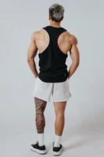 Degrey Tank Top – BLACK 4-Way Stretch Cotton New Logo - TANKNEWLOGODEN - Image 3