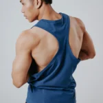 Degrey Tank Top – NAVY 4-Way Stretch Cotton New Logo - TANKNEWLOGONAVY
