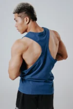 Degrey Tank Top – NAVY 4-Way Stretch Cotton New Logo - TANKNEWLOGONAVY